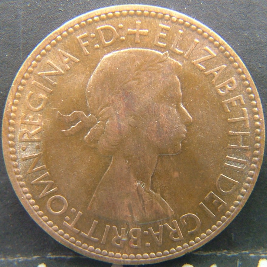Back side of 🇬🇧 United Kingdom – Monarchs and Milestones Half Penny 1953 coin