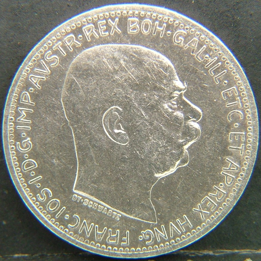 Back side of 🇦🇹 AUSTRIA – Habsburg Heirs and Republic Coins 1 Corona 1913 coin