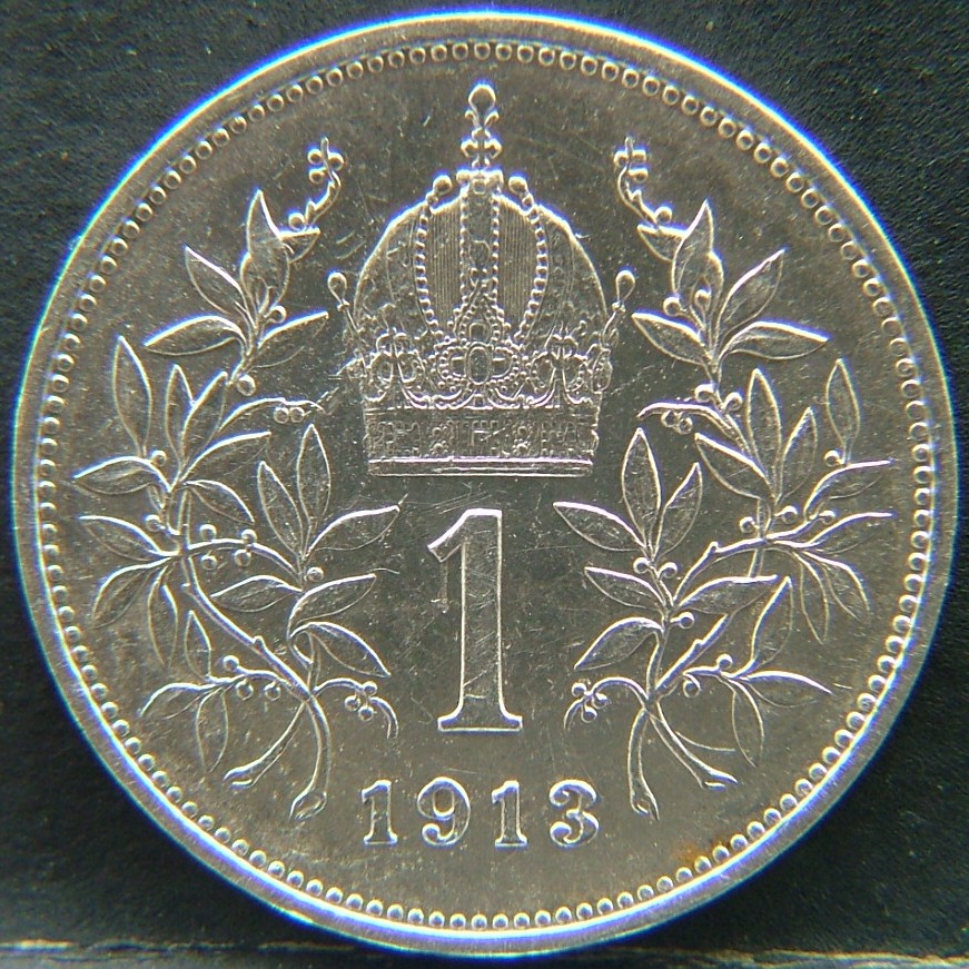 Additional view 1 of 🇦🇹 AUSTRIA – Habsburg Heirs and Republic Coins 1 Corona 1913 coin