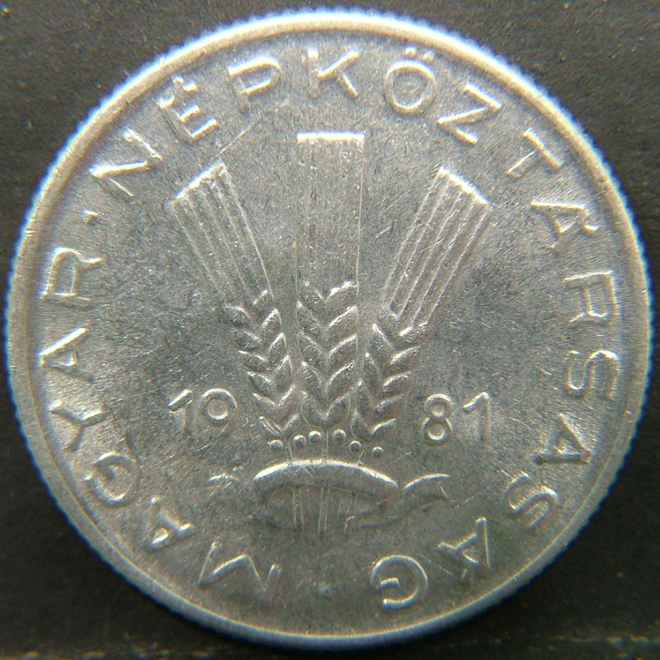Back side of 🇭🇺 HUNGARY – Forint and Historical Heritage 20 Filler 1981 coin