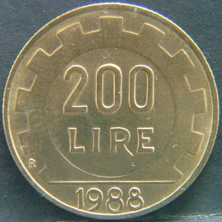 Additional view 1 of 🇮🇹 ITALY – Lira of Kings and Republic 200 Lire 1988 coin