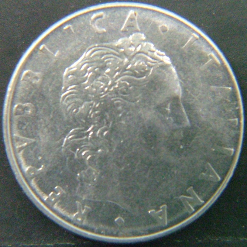 Back side of 🇮🇹 ITALY – Lira of Kings and Republic 50 Lire 1979 coin