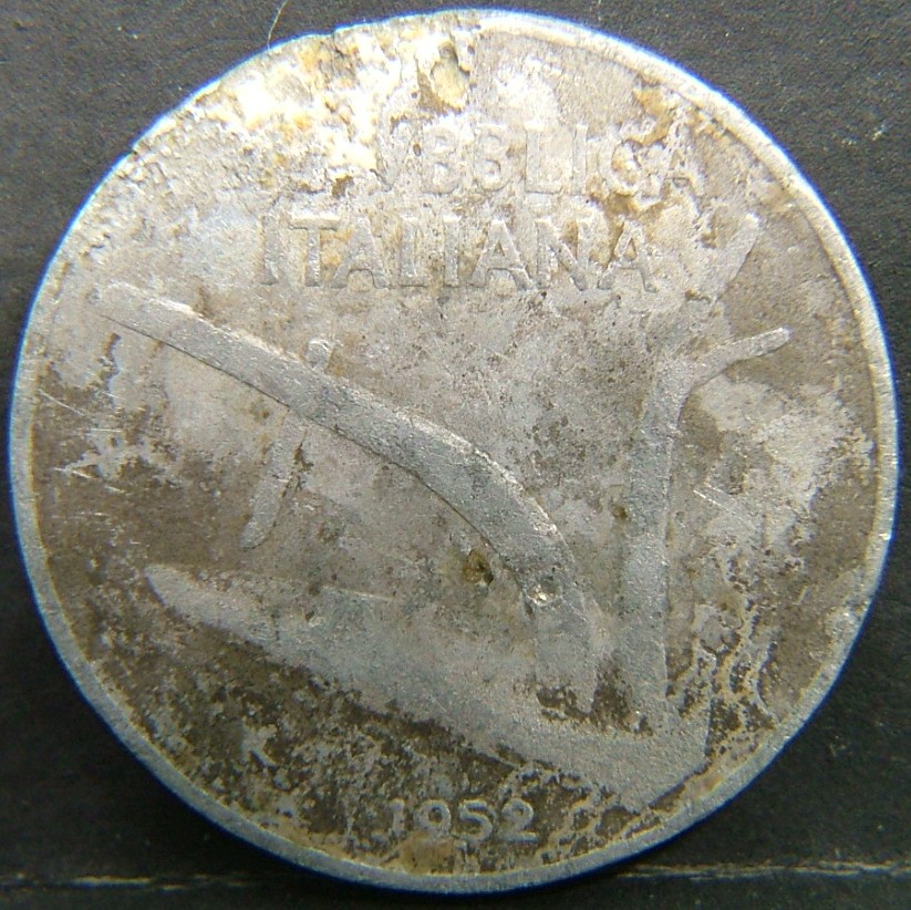 Back side of 🇮🇹 ITALY – Lira of Kings and Republic 10 Lire 1952 coin