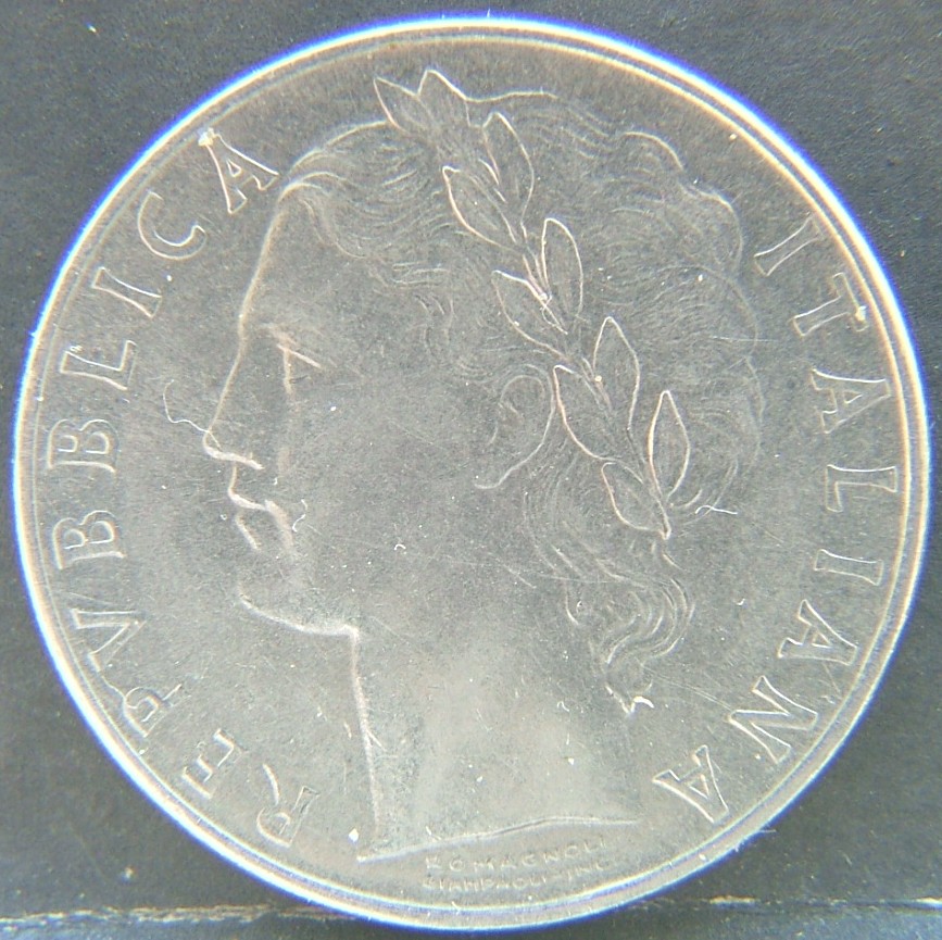 Front side of 🇮🇹 ITALY – Lira of Kings and Republic 100 Lire 1956 coin