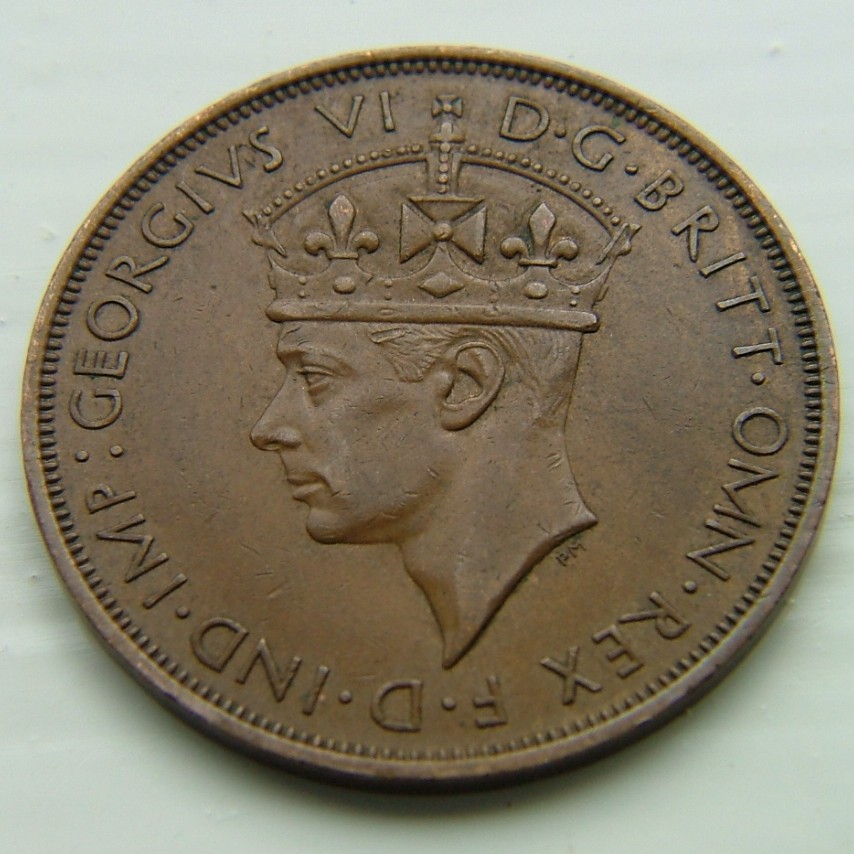 Front side of Jersey 1/12 Shilling 1946 coin