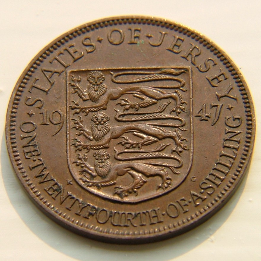 Additional view 1 of Jersey 1/24 Shilling 1947 coin