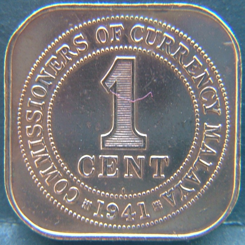Additional view 2 of 🇲🇾 MALAYSIA – Cultural Mosaic in Coinage 1 Cent 1941 coin