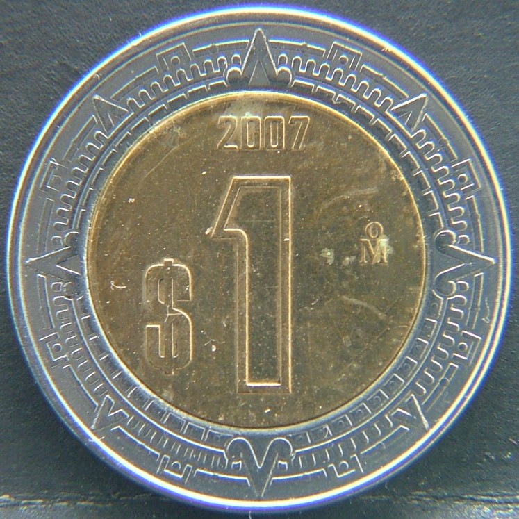 Additional view 1 of 🇲🇽 MEXICO – From Aztec Heritage to Modern Pesos 1 Peso 2007 coin