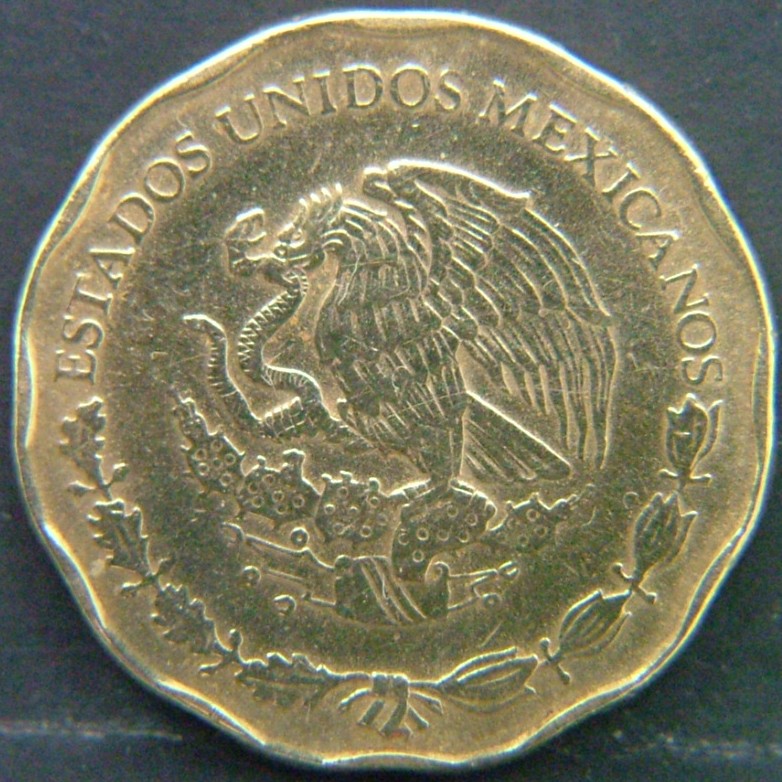 Back side of 🇲🇽 MEXICO – From Aztec Heritage to Modern Pesos 50 Centavos 1995 coin