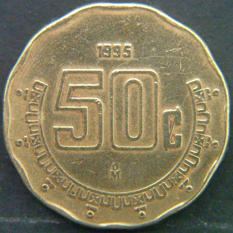Additional view 2 of 🇲🇽 MEXICO – From Aztec Heritage to Modern Pesos 50 Centavos 1995 coin