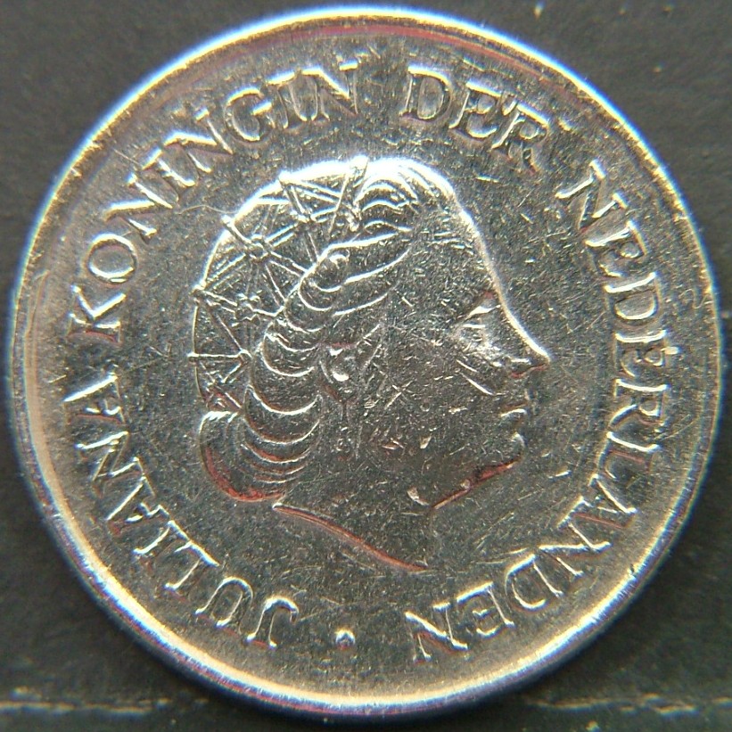 Back side of 🇳🇱 NETHERLANDS – Dutch Coin Tradition 25 Cent 1971 coin