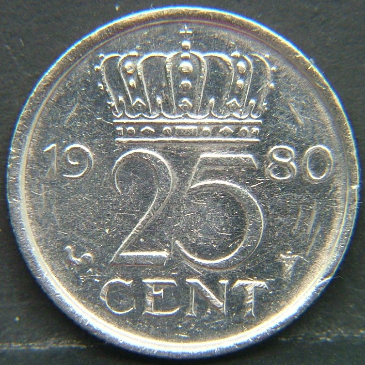 Additional view 2 of 🇳🇱 NETHERLANDS – Dutch Coin Tradition 25 Cent 1980 coin