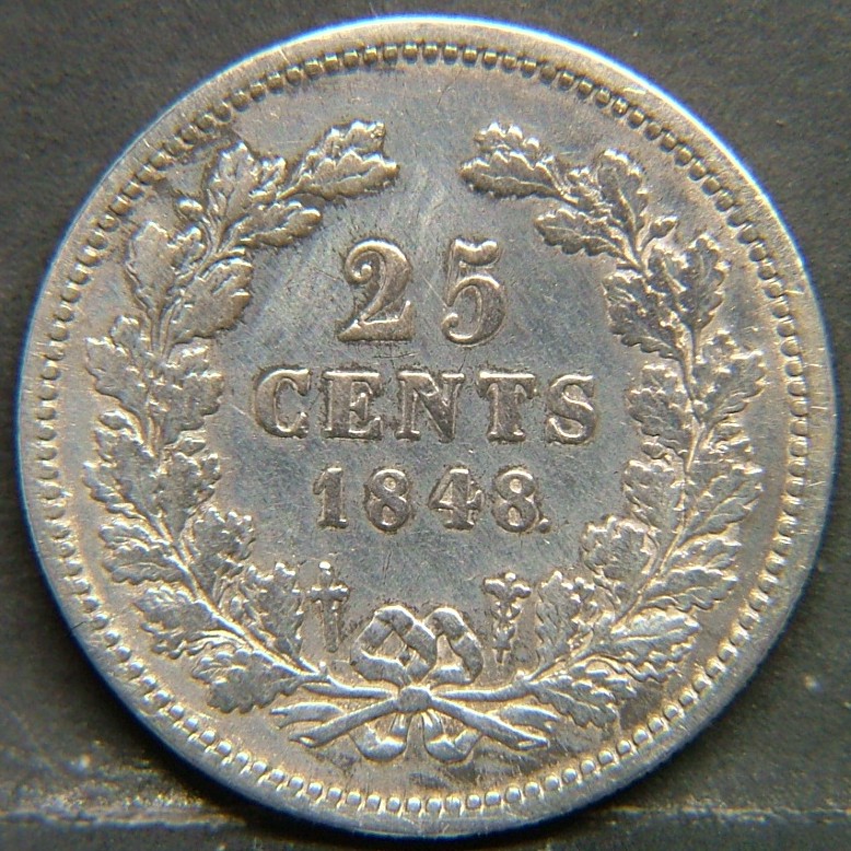 Additional view 2 of 🇳🇱 NETHERLANDS – Dutch Coin Tradition 25 Cents 1948 coin
