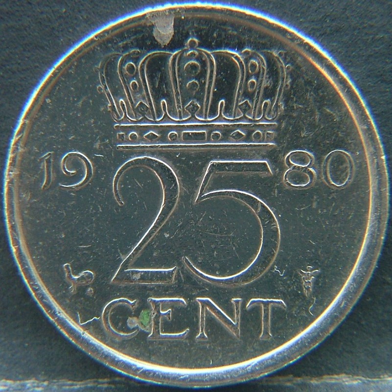 Additional view 1 of 🇳🇱 NETHERLANDS – Dutch Coin Tradition 25  Cent 1980 coin