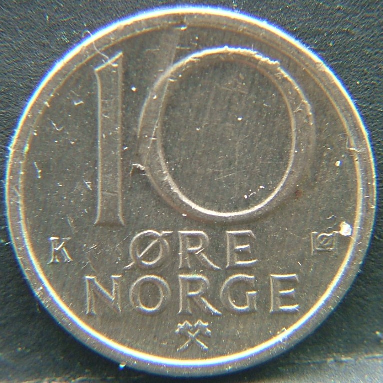 Additional view 1 of 🇳🇴 NORWAY – Scandinavian Coin Craft 10 Ore 1981 coin