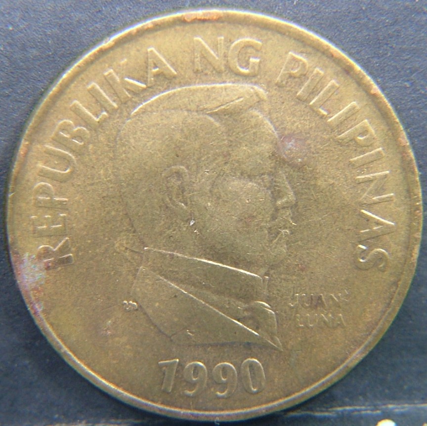 Back side of 🇵🇭 PHILIPPINES – Republic Coinage (1946–Present) 25 Sentimo 1990 coin