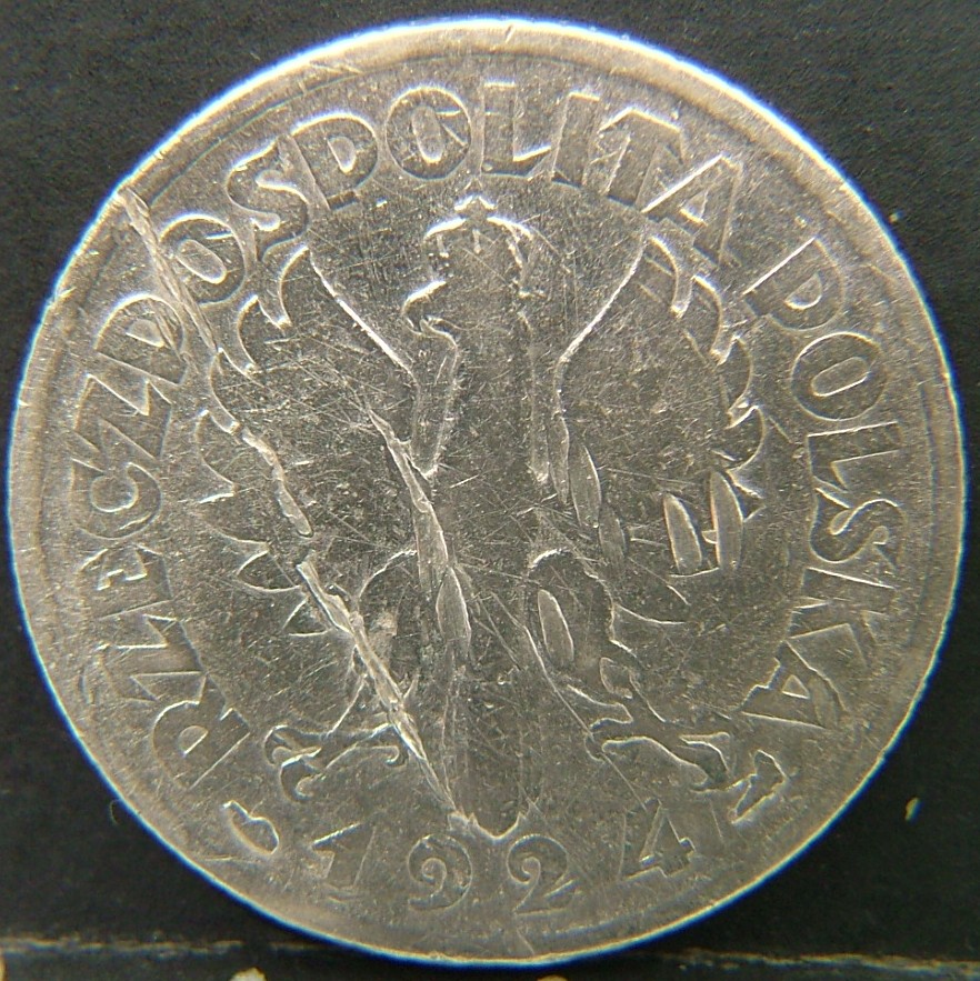 Back side of 🇵🇱 POLAND – Zloty of Resistance and Rebirth 1 Zloty 1924 coin