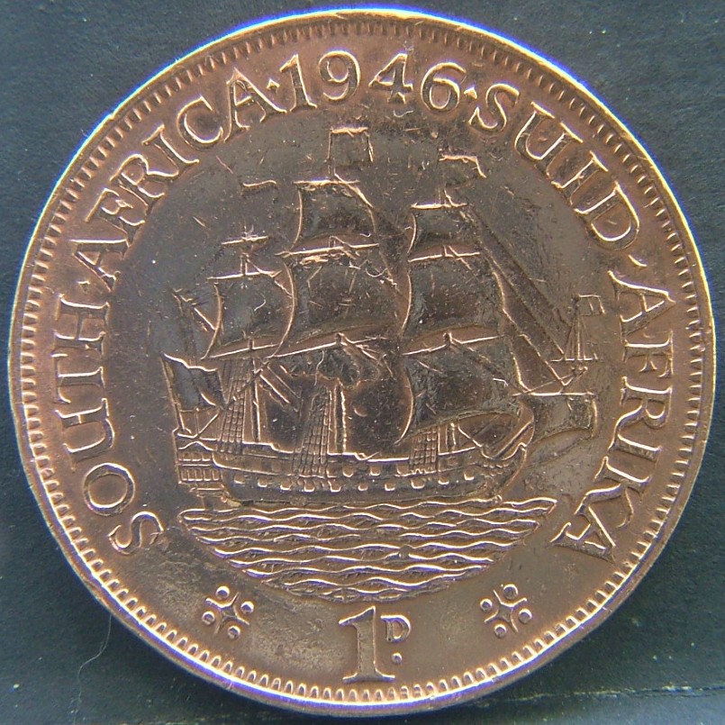 Additional view 1 of 🇿🇦 SOUTH AFRICA – From Union to Republic 1 Penny 1946 coin