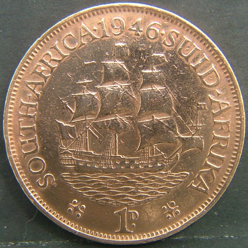 Additional view 2 of 🇿🇦 SOUTH AFRICA – From Union to Republic 1 Penny 1946 coin