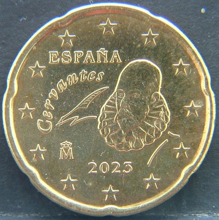 Front side of 🇪🇸 SPAIN – From Peseta to Euro 20 Cent 2023 coin