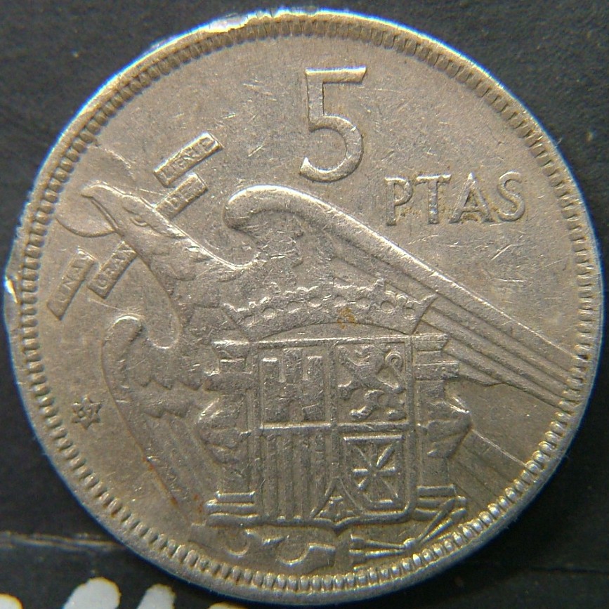 Additional view 2 of 🇪🇸 SPAIN – From Peseta to Euro 5 Ptas 1957 coin