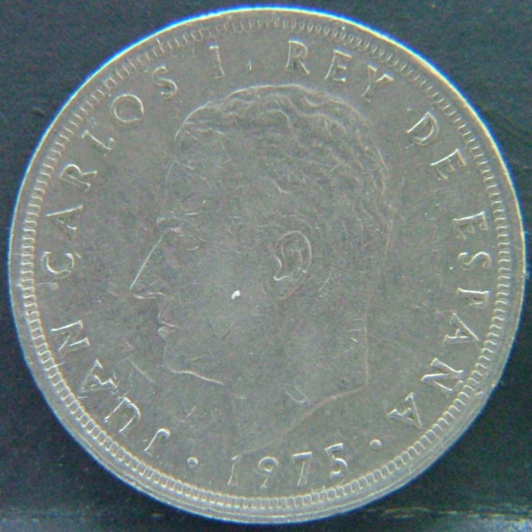 Front side of 🇪🇸 SPAIN – From Peseta to Euro 5 Pesetas "79" 1975 coin