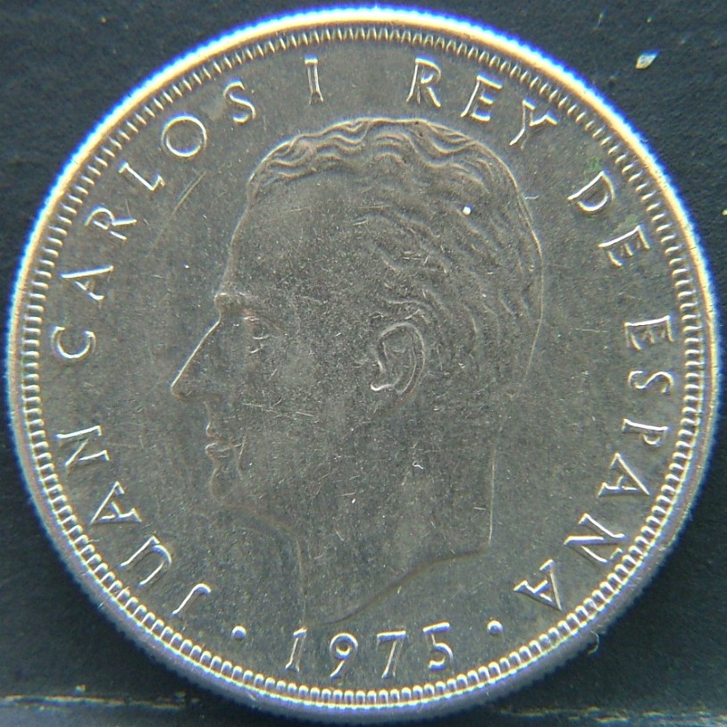 Front side of 🇪🇸 SPAIN – From Peseta to Euro 5 Pesetas "78" 1975 coin