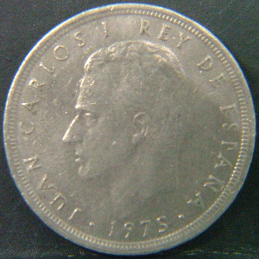Back side of 🇪🇸 SPAIN – From Peseta to Euro 5 Pesetas "79" 1975 coin