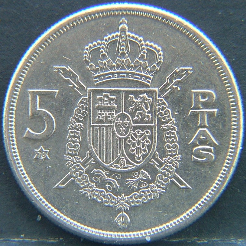 Additional view 1 of 🇪🇸 SPAIN – From Peseta to Euro 5 Pesetas "78" 1975 coin