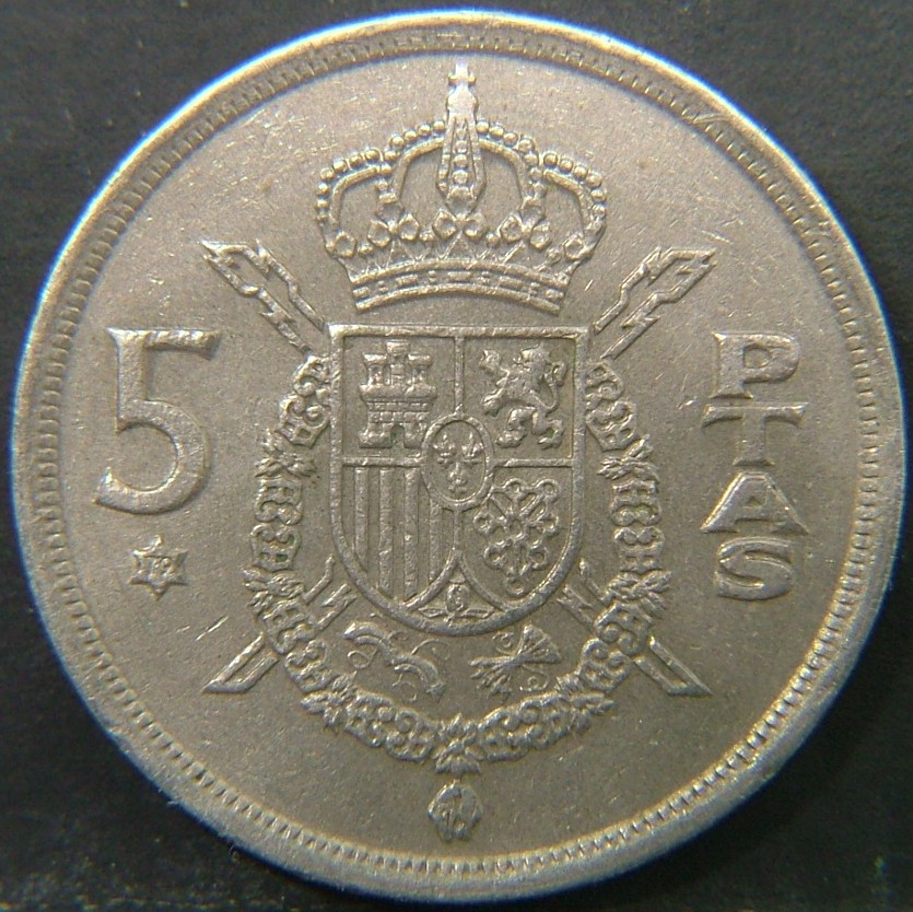 Additional view 2 of 🇪🇸 SPAIN – From Peseta to Euro 5 Pesetas "79" 1975 coin