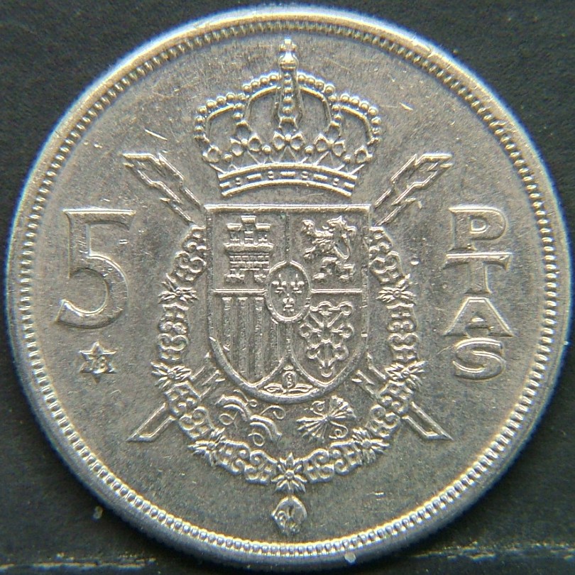 Additional view 2 of 🇪🇸 SPAIN – From Peseta to Euro 5 Pesetas "78" 1975 coin
