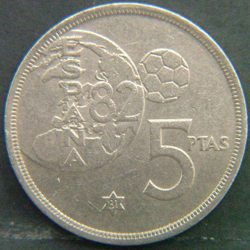 Additional view 1 of 🇪🇸 SPAIN – From Peseta to Euro 5 Pesetas "81" 1980 coin