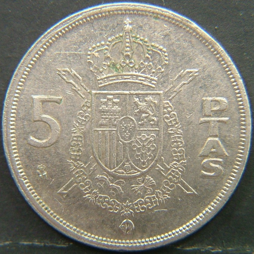 Additional view 2 of 🇪🇸 SPAIN – From Peseta to Euro 5 Pesetas 1982 coin