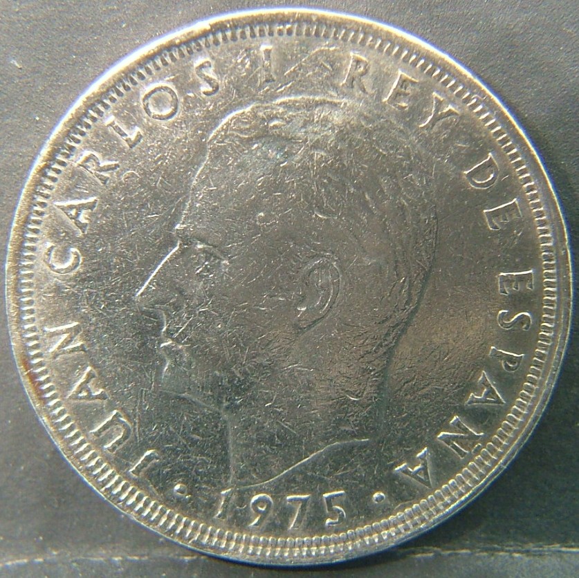 Back side of 🇪🇸 SPAIN – From Peseta to Euro 25 Pesetas "80" 1975 coin