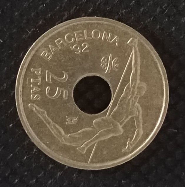 Additional view 1 of Spain 25 Pesetas 1991 coin