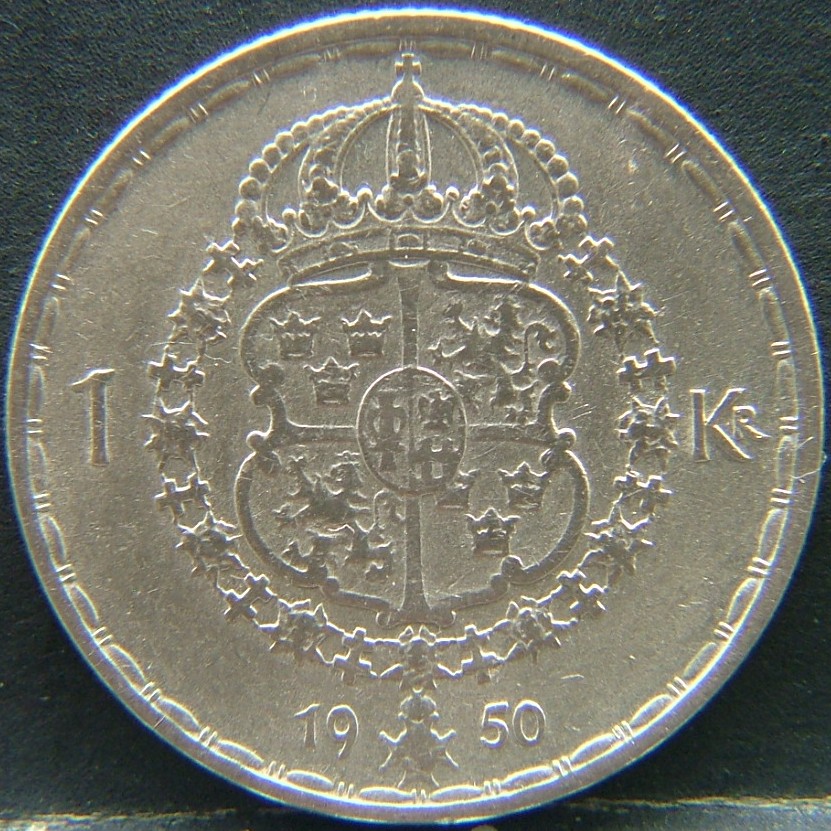 Additional view 1 of 🇸🇪 SWEDEN – Nordic Numismatic Legacy 1 Krona 1950 coin