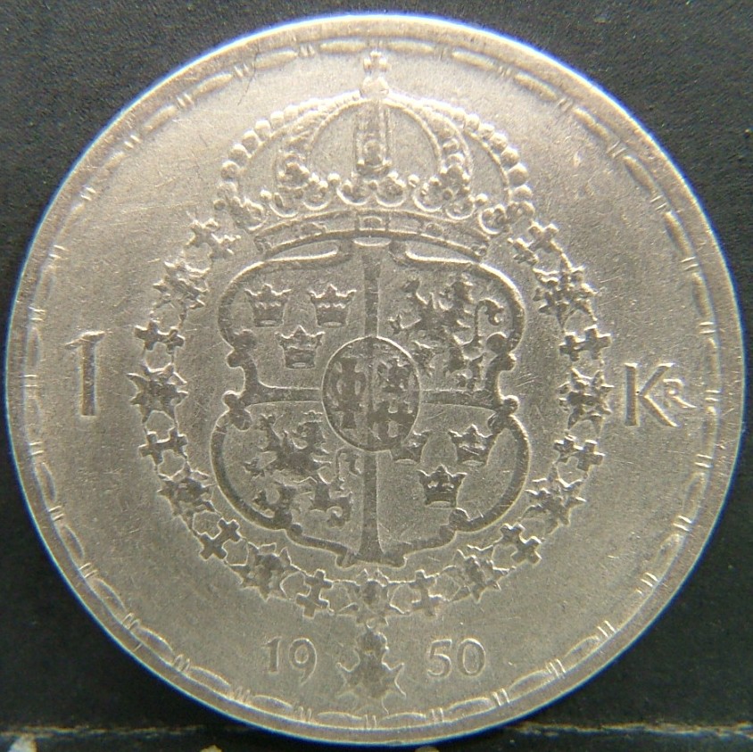 Additional view 2 of 🇸🇪 SWEDEN – Nordic Numismatic Legacy 1 Krona 1950 coin