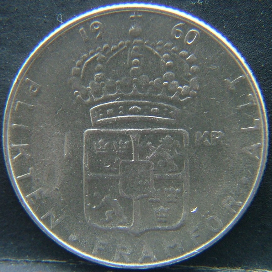 Additional view 1 of 🇸🇪 SWEDEN – Nordic Numismatic Legacy 1 Krona 1960 coin