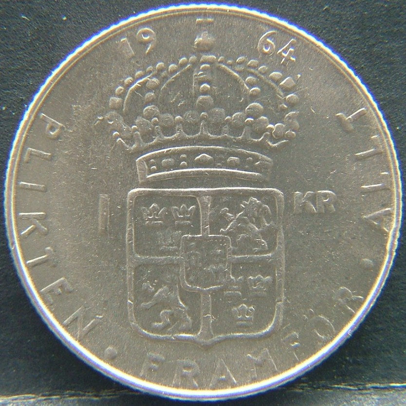 Additional view 1 of 🇸🇪 SWEDEN – Nordic Numismatic Legacy 1 Krona 1964 coin