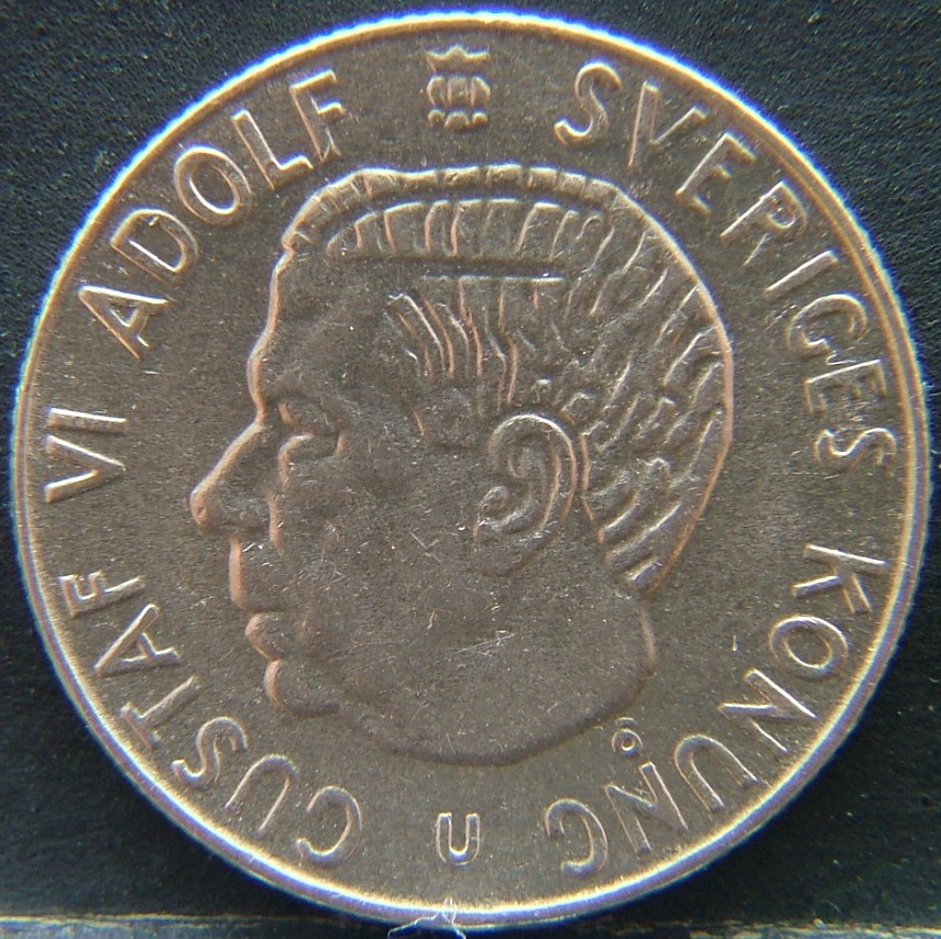 Front side of 🇸🇪 SWEDEN – Nordic Numismatic Legacy 1 Krona 1966 coin