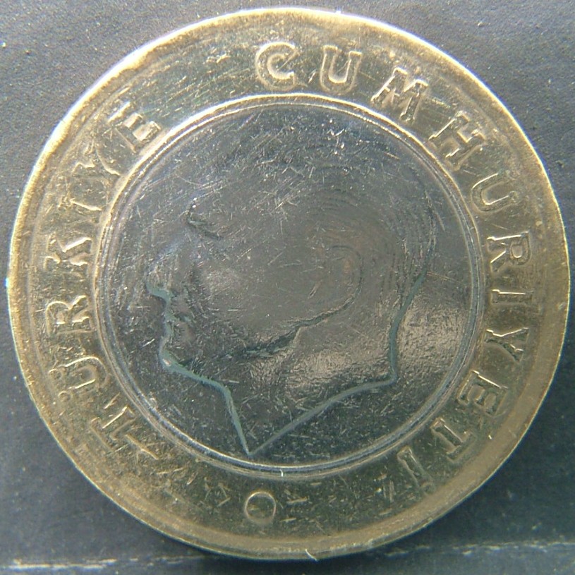 Back side of 🇹🇷 TURKEY – Ottoman Echoes in Modern Lira 1 Lire 2009 coin