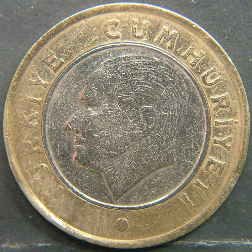 Back side of 🇹🇷 TURKEY – Ottoman Echoes in Modern Lira 1 Lira 2009 coin