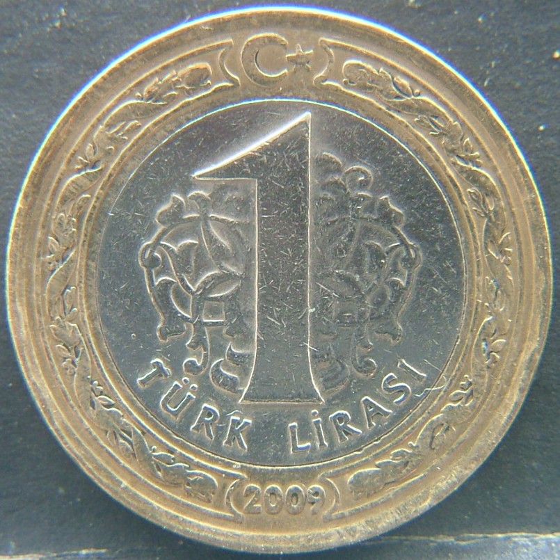 Additional view 1 of 🇹🇷 TURKEY – Ottoman Echoes in Modern Lira 1 Lira 2009 coin
