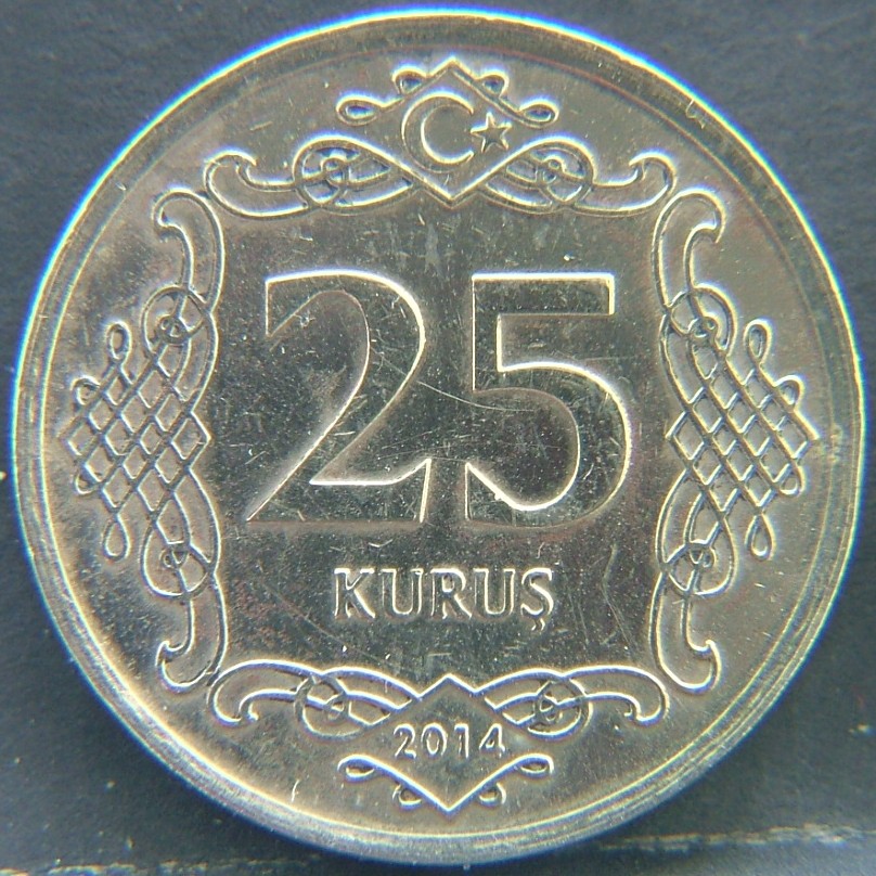 Additional view 1 of 🇹🇷 TURKEY – Ottoman Echoes in Modern Lira 25 Kurus 2014 coin