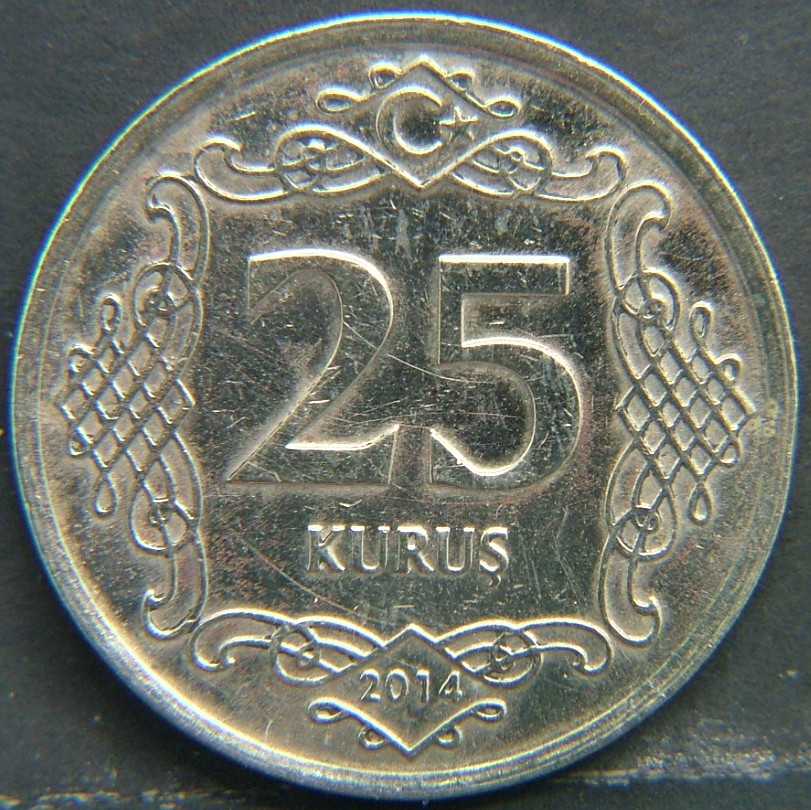 Additional view 2 of 🇹🇷 TURKEY – Ottoman Echoes in Modern Lira 25 Kurus 2014 coin