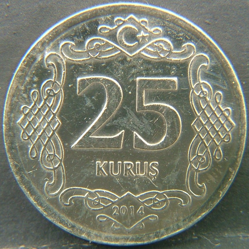 Additional view 2 of 🇹🇷 TURKEY – Ottoman Echoes in Modern Lira 25 Kurus 2014 coin