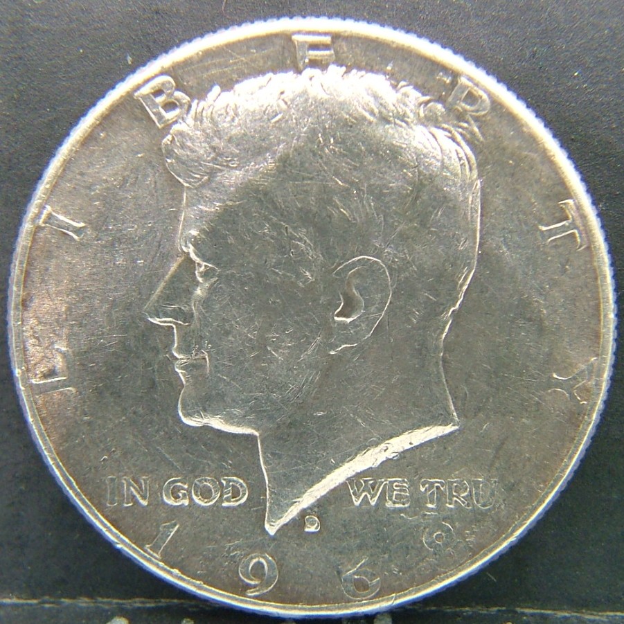 Back side of 🇺🇸 USA – Coins of the United States Half Dollar 1968 coin