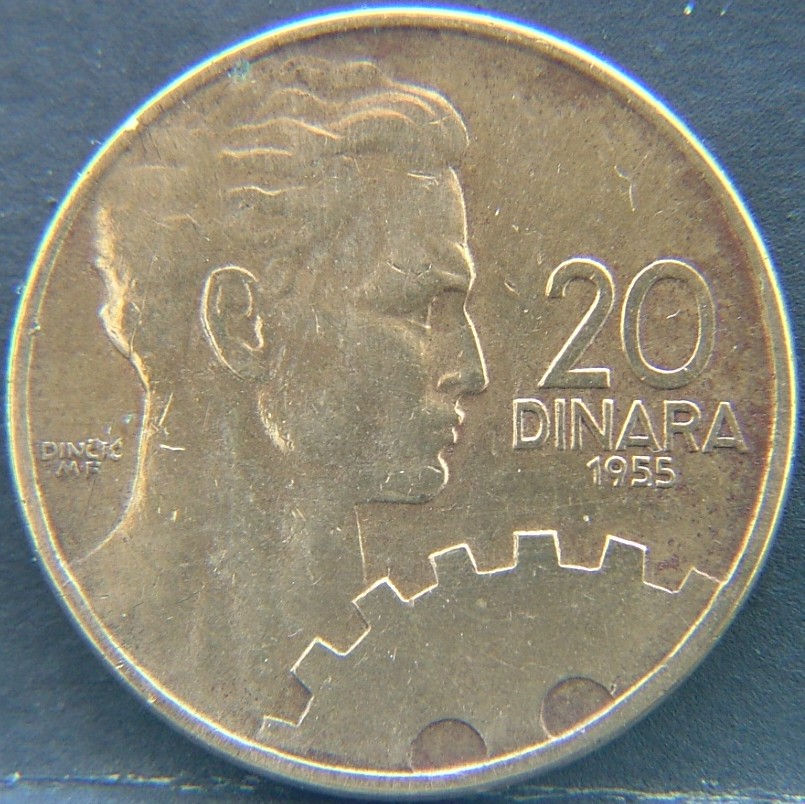Additional view 1 of 🇾🇪 YUGOSLAVIA – From Unity to Dissolution 20 Dinara 1955 coin