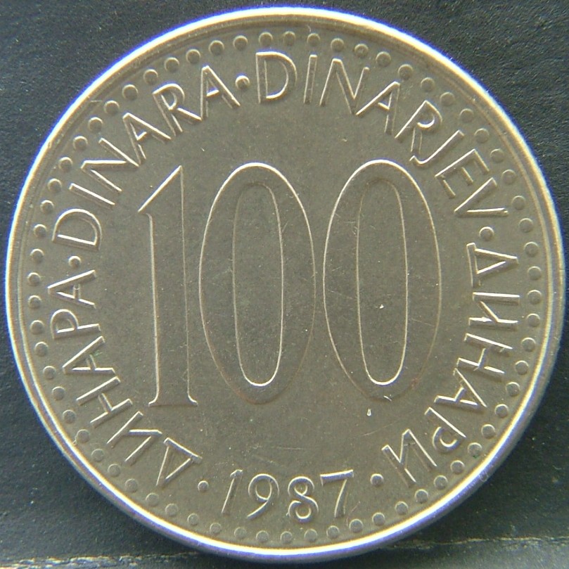 Additional view 1 of 🇾🇪 YUGOSLAVIA – From Unity to Dissolution 100 Dinara 1987 coin