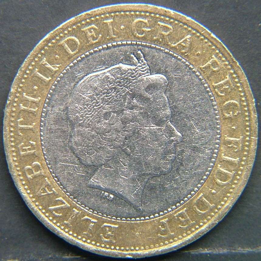 Back side of 🇬🇧 United Kingdom – Monarchs and Milestones 2 Pounds 2007 coin